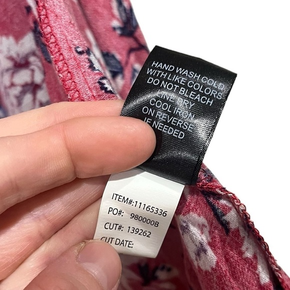 Torrid Red Floral and Lace Kimono Flowy Long Size 00/0 or 10/12 Boho Festival - Picture 7 of 9